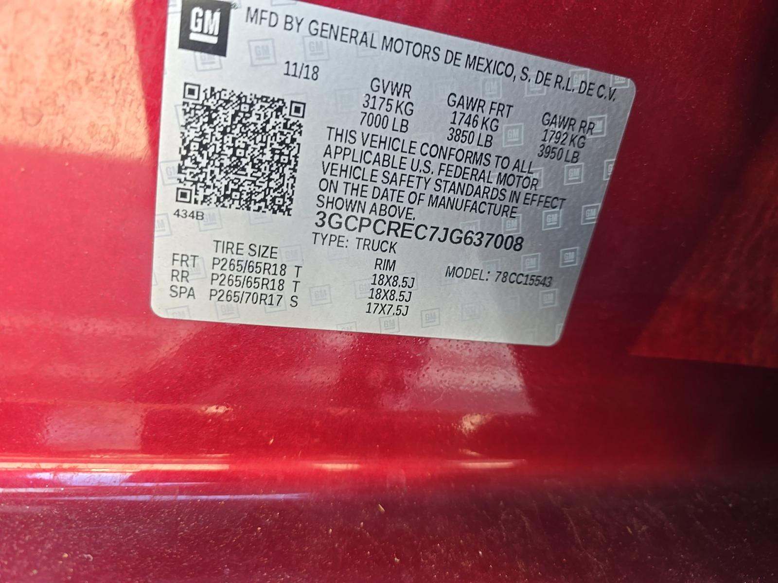 2018 Chevrolet Silverado 1500 LT RWD