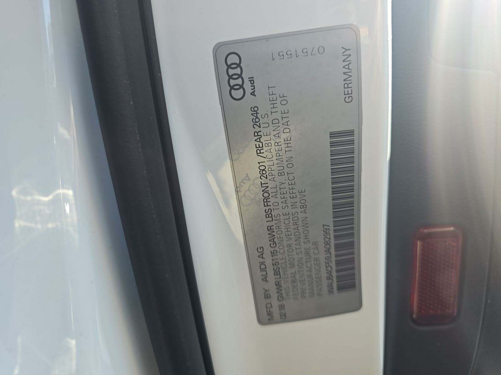 2018 Audi S5 Premium Plus AWD