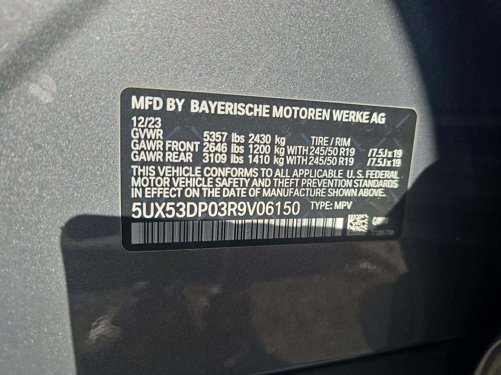 2024 BMW X3 xDrive30i AWD