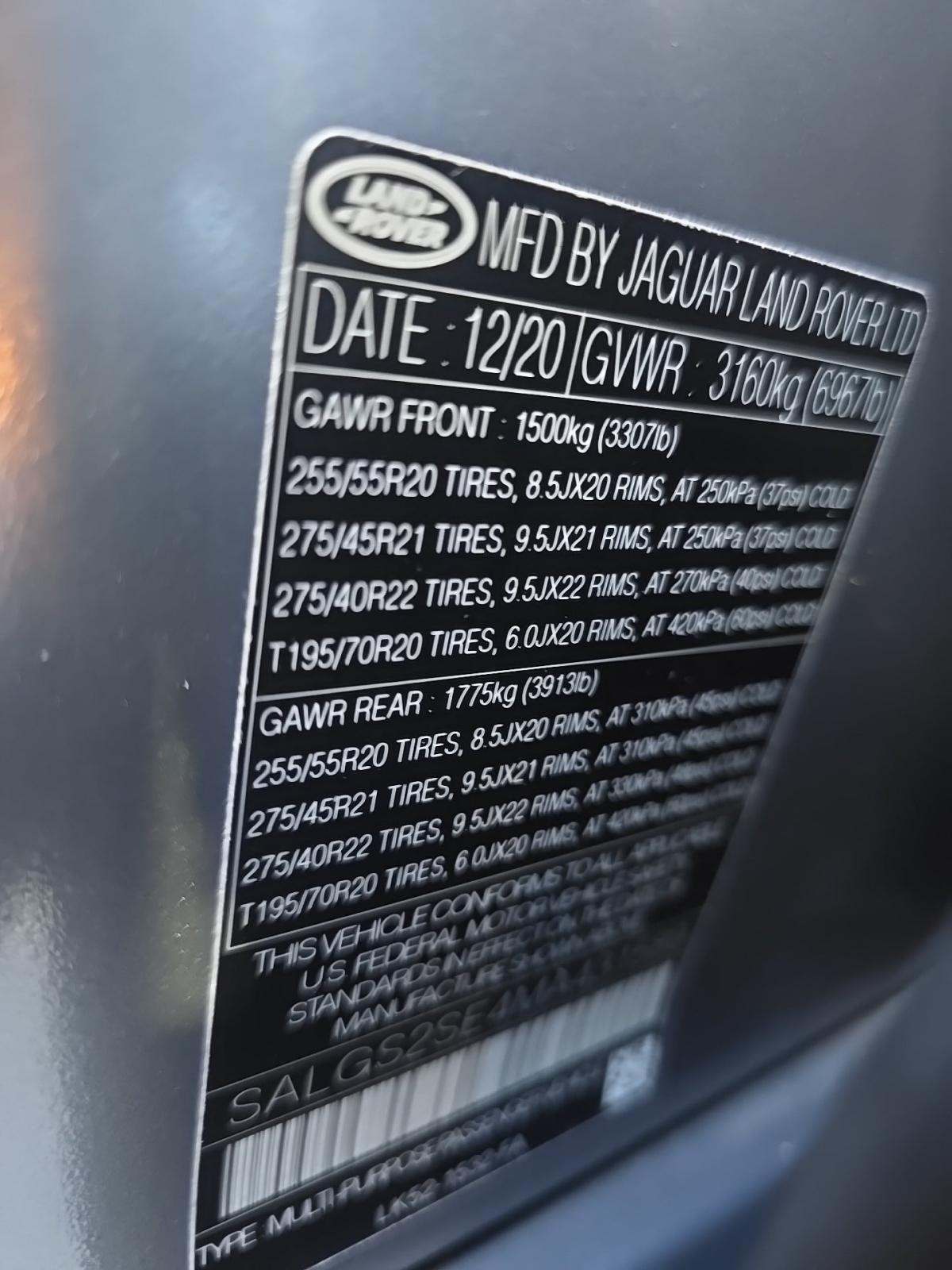 2021 Land Rover Range Rover Westminster AWD