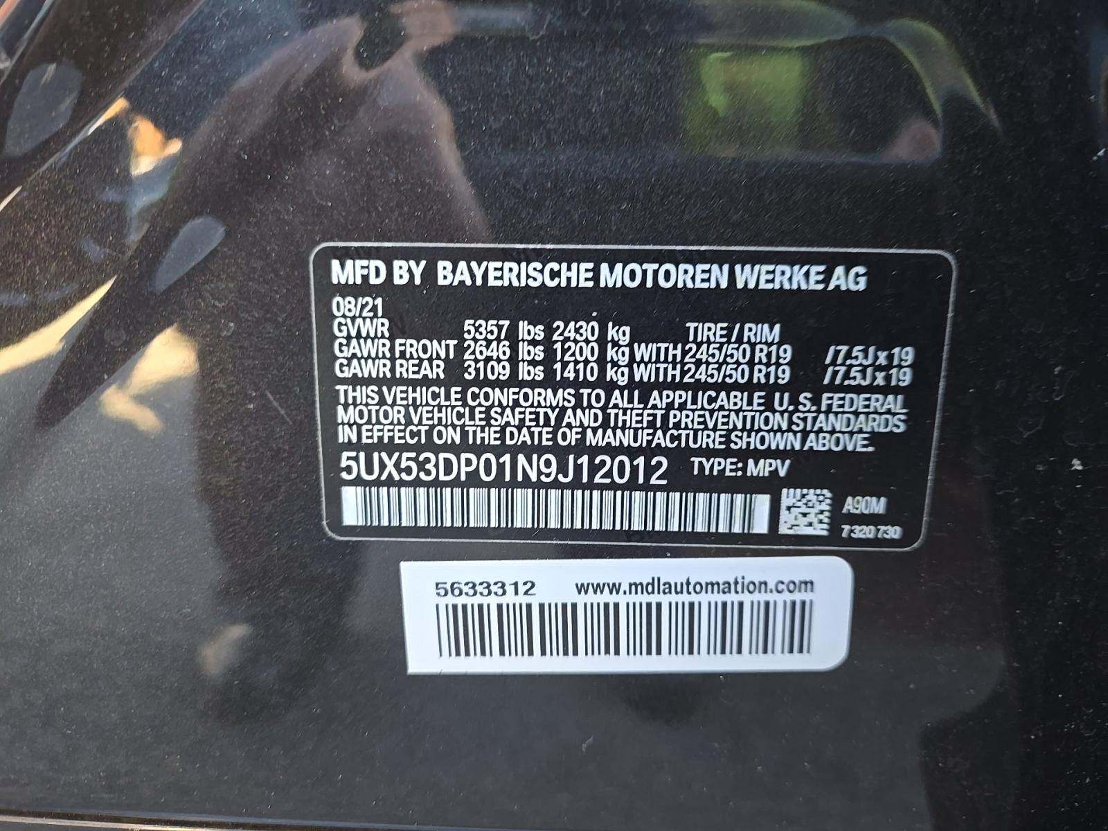 2022 BMW X3 xDrive30i AWD