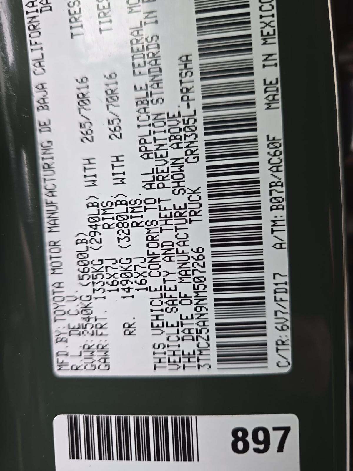 2022 Toyota Tacoma TRD Off-Road AWD