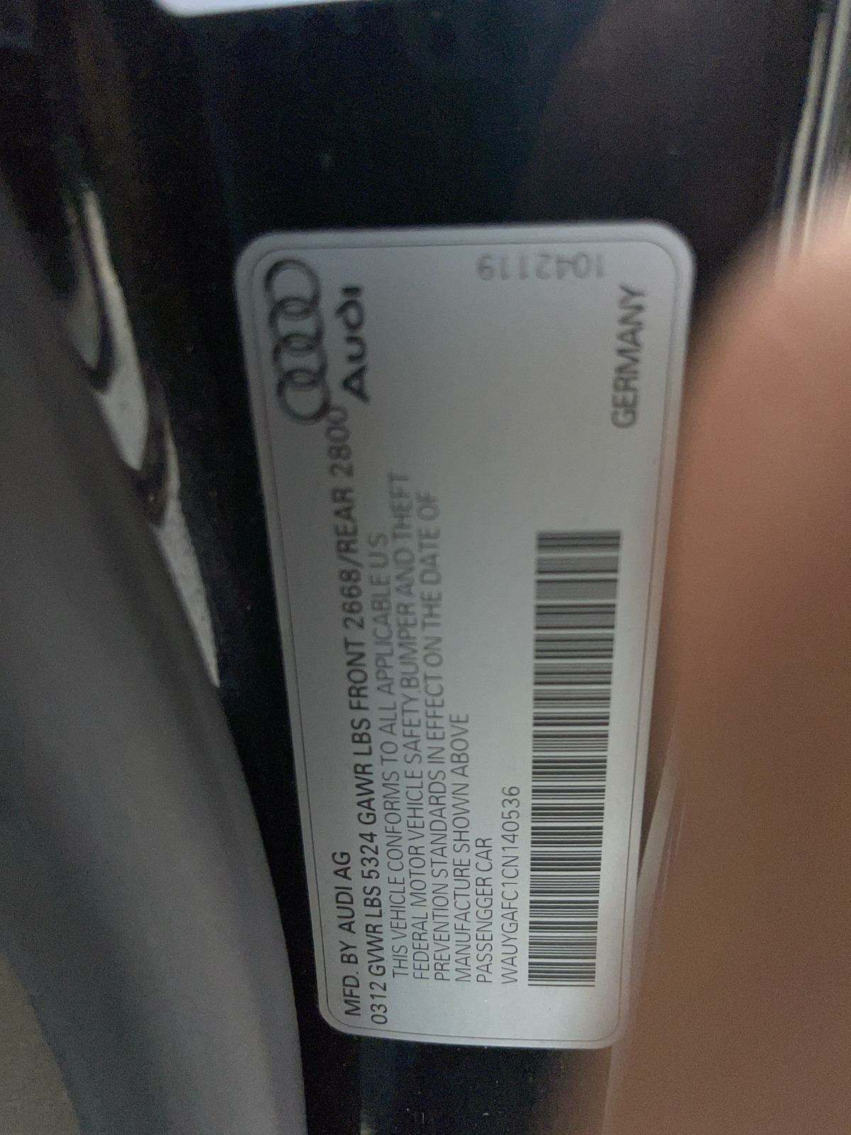 2012 Audi A7 3.0T Premium Plus AWD