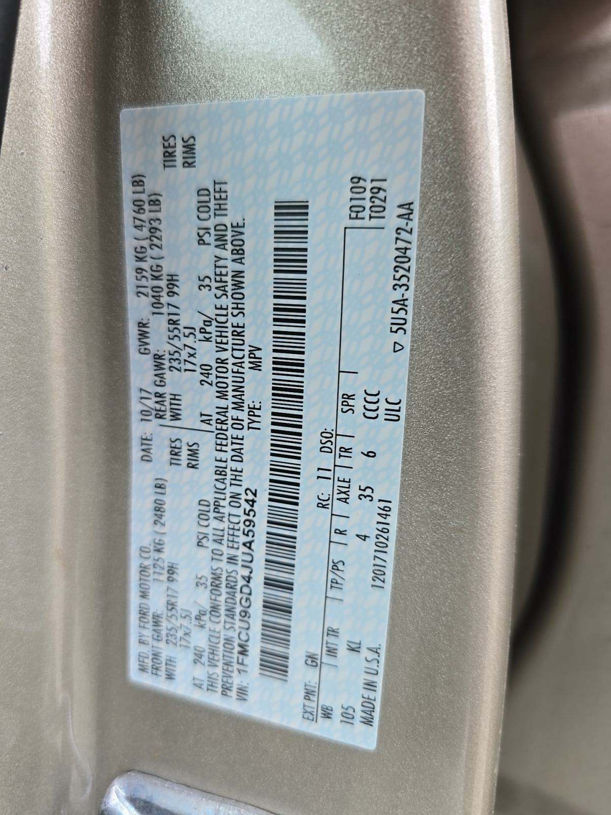 2018 Ford Escape SE AWD