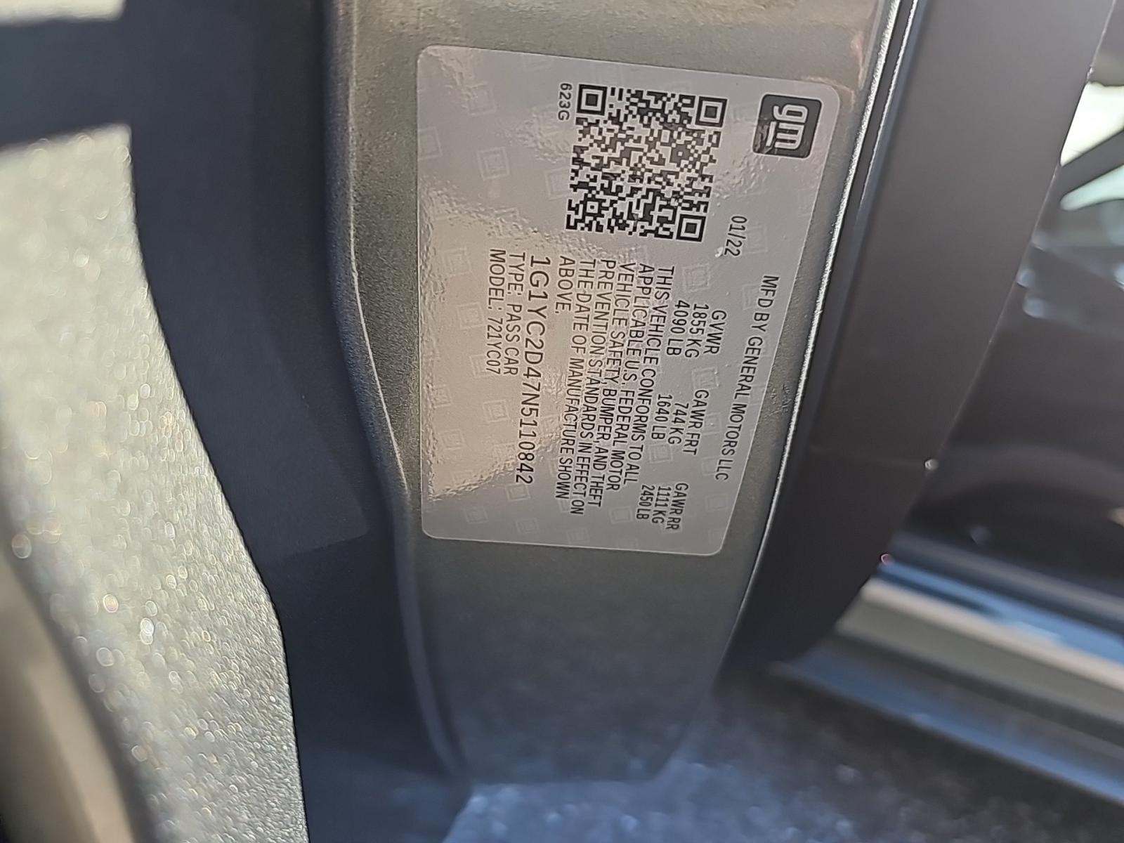 2022 Chevrolet Corvette Stingray RWD