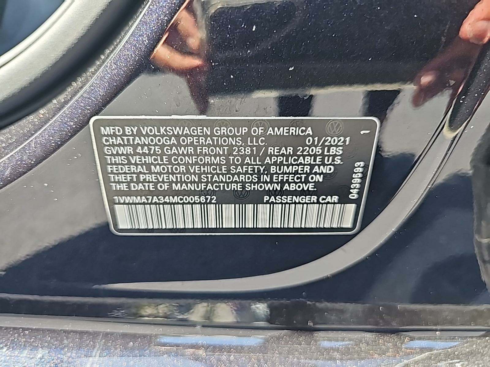 2021 Volkswagen Passat 2.0T R-Line FWD