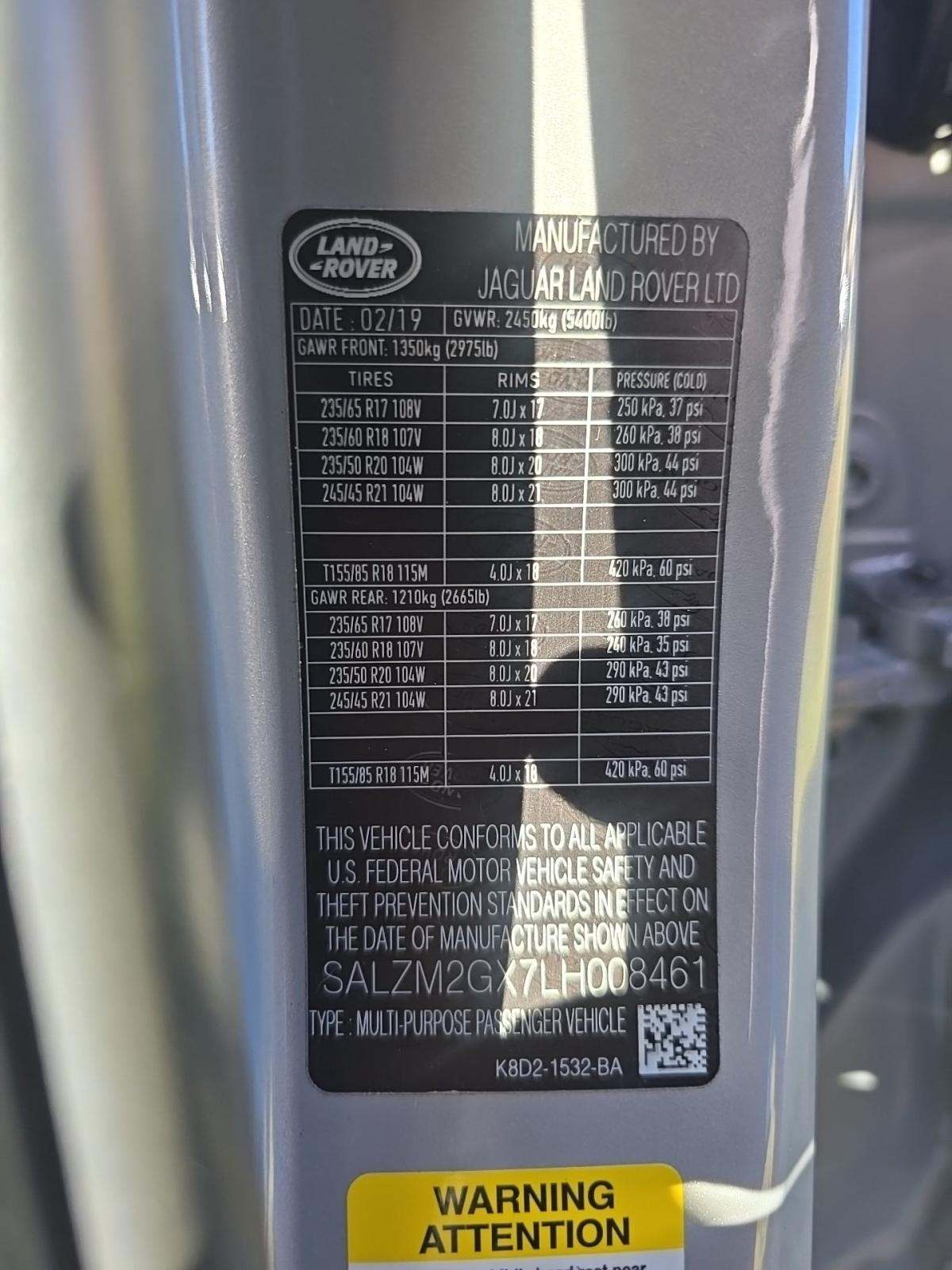 2020 Land Rover Range Rover Evoque R-Dynamic HSE AWD