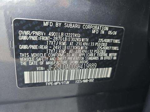 2025 Subaru Forester Base AWD