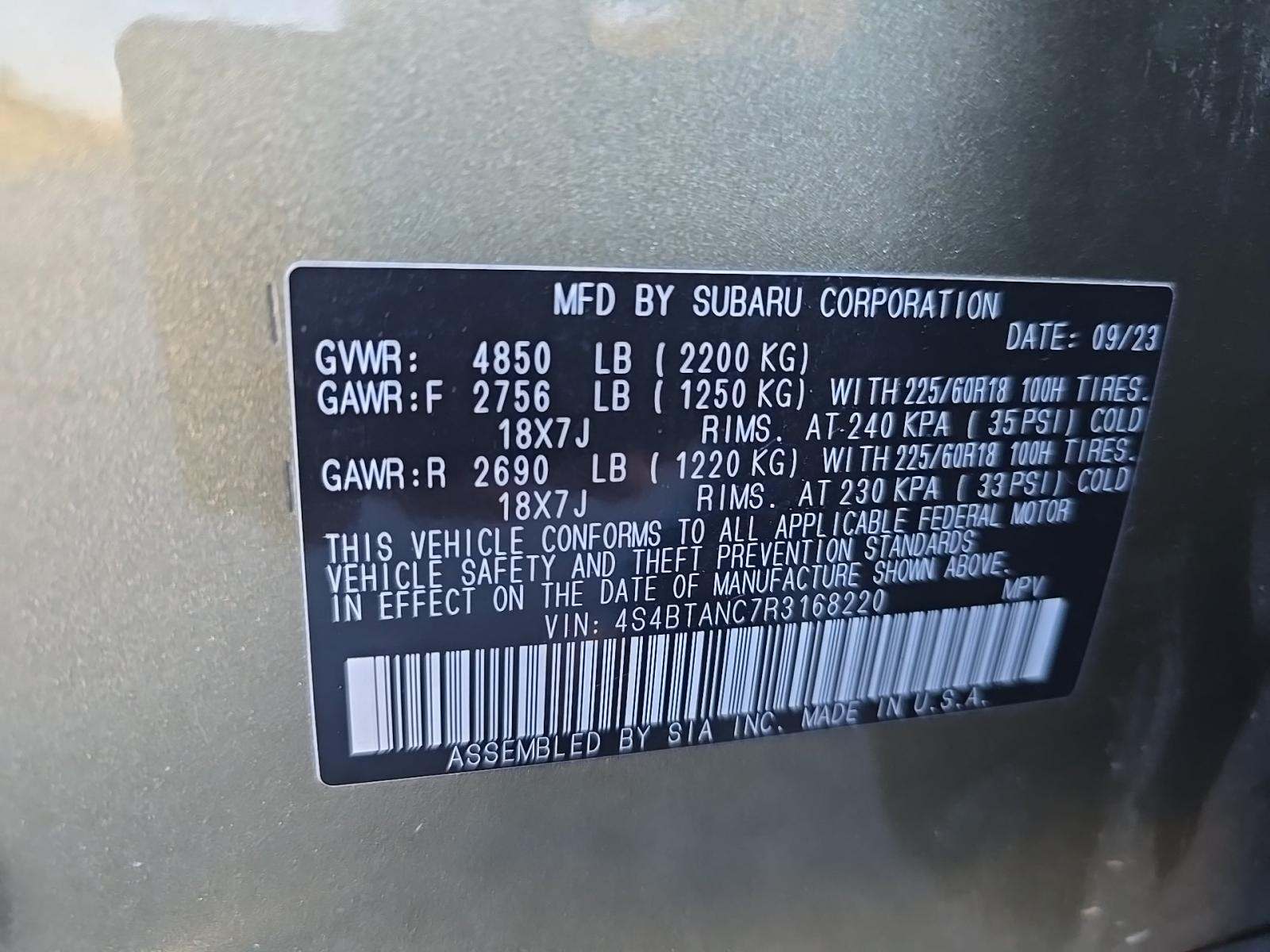 2024 Subaru Outback Limited AWD