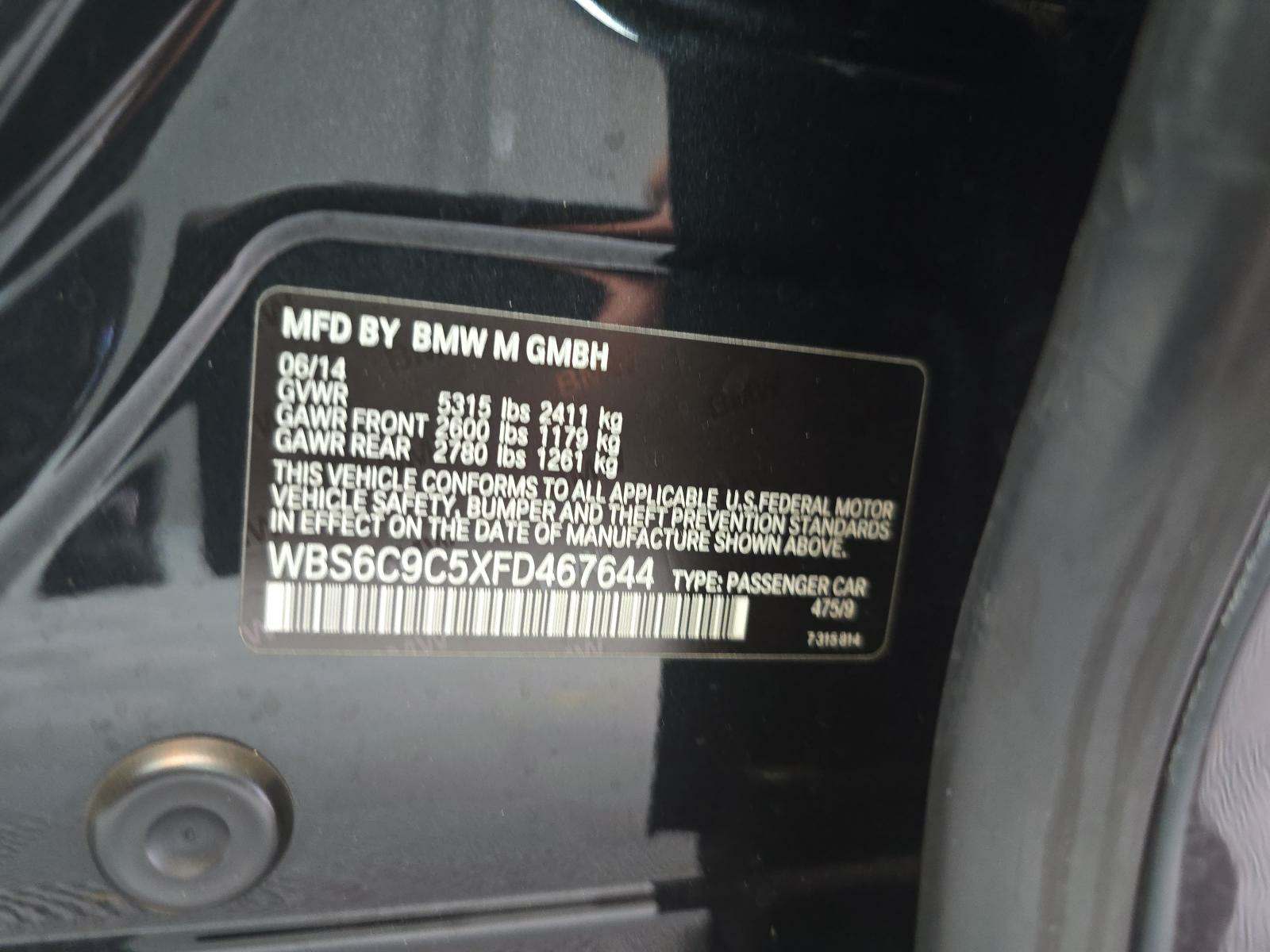 2015 BMW M6 Base RWD