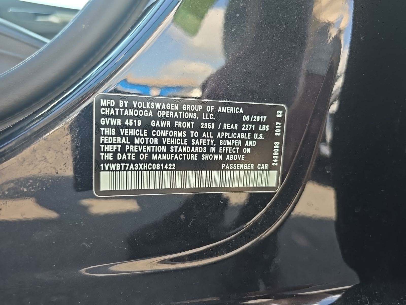 2017 Volkswagen Passat 1.8T SE FWD