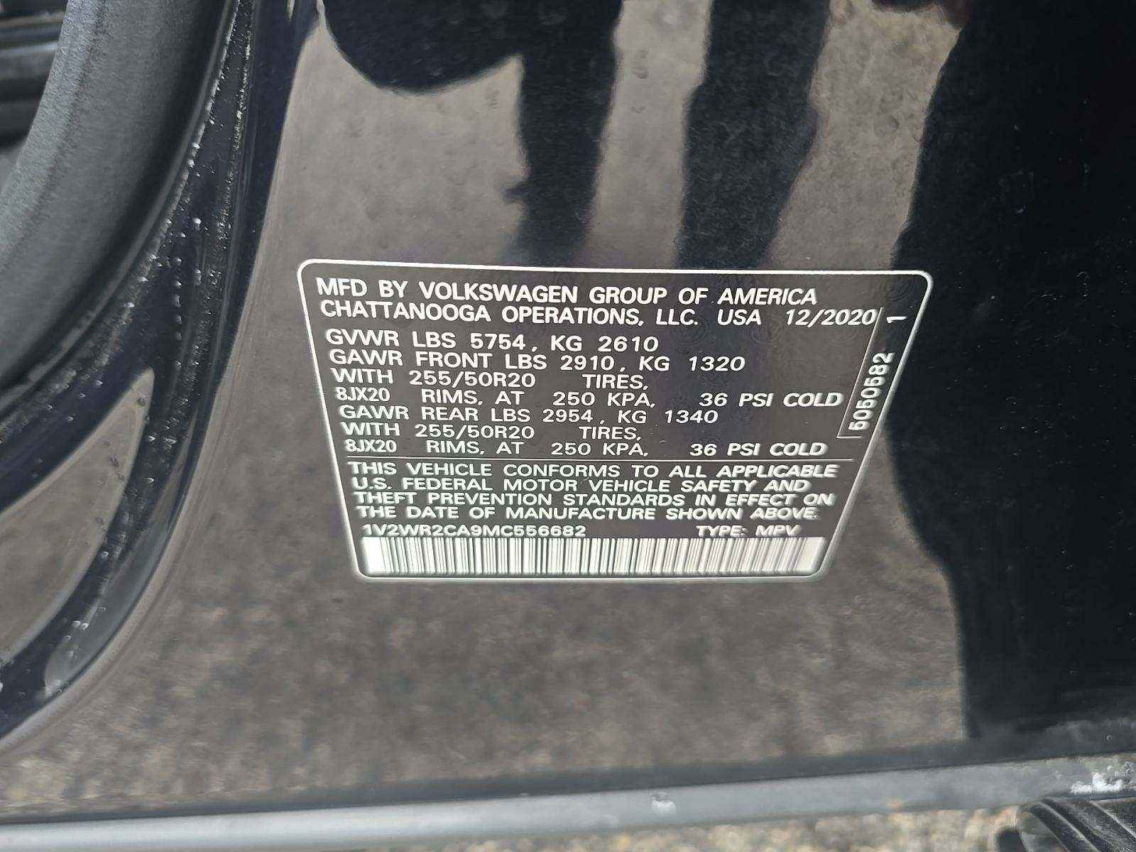 2021 Volkswagen Atlas 3.6L SE FWD