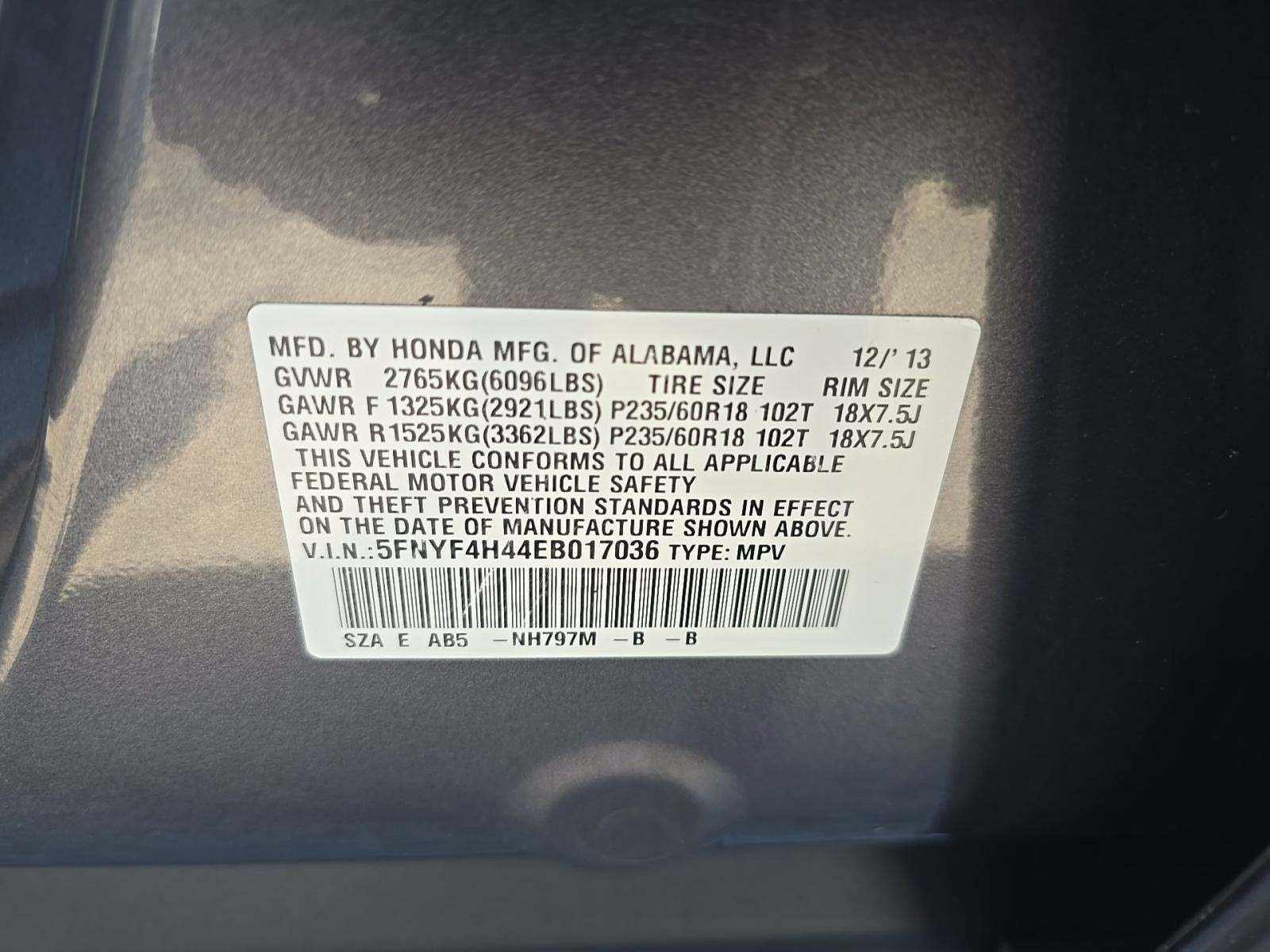 2014 Honda Pilot EX AWD