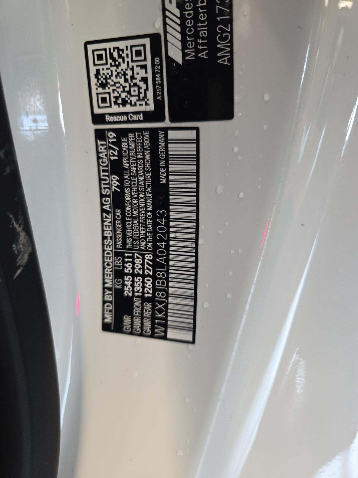 2020 Mercedes-Benz S-Class AMG S 63 AWD