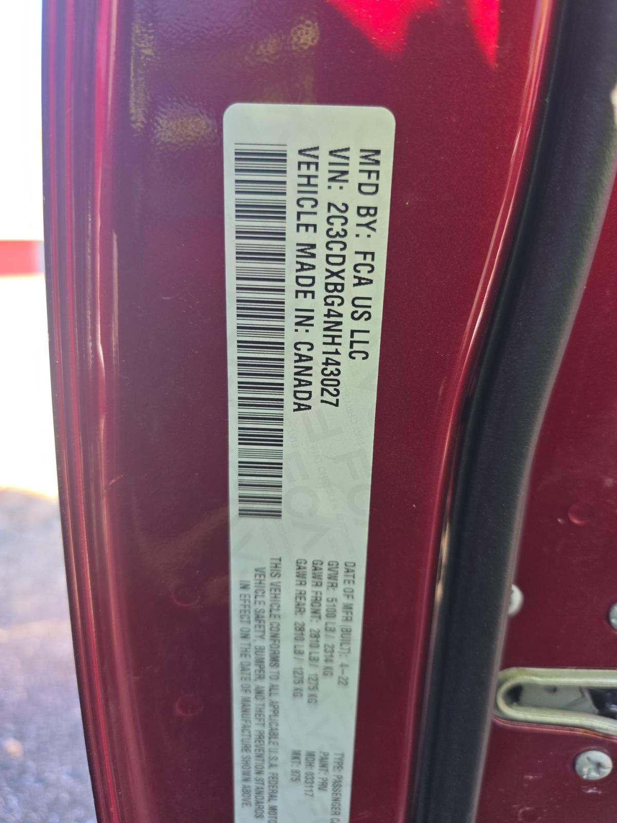 2022 Dodge Charger SXT RWD