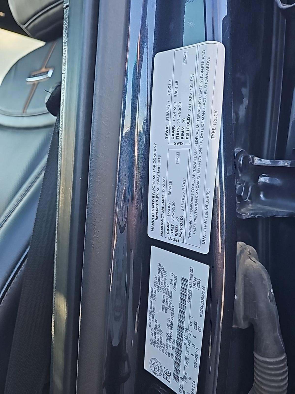 2021 Ford F-150 Platinum AWD