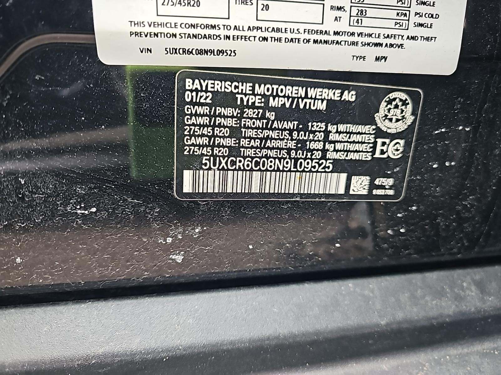 2022 BMW X5 xDrive40i AWD