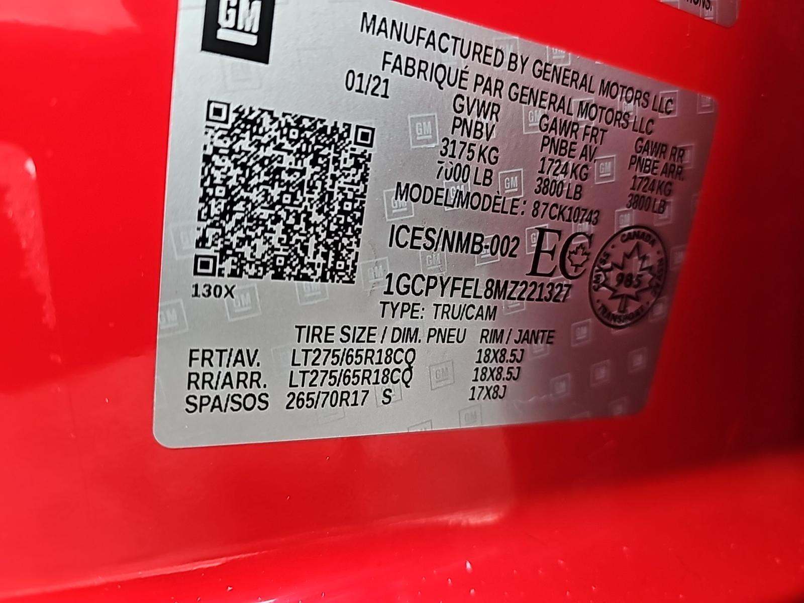 2021 Chevrolet Silverado 1500 LT Trail Boss AWD