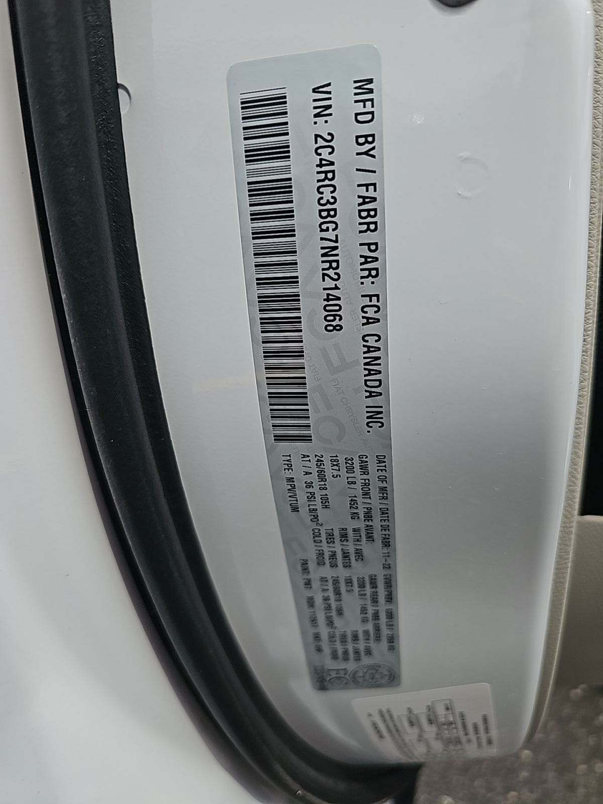 2022 Chrysler Pacifica Touring L AWD