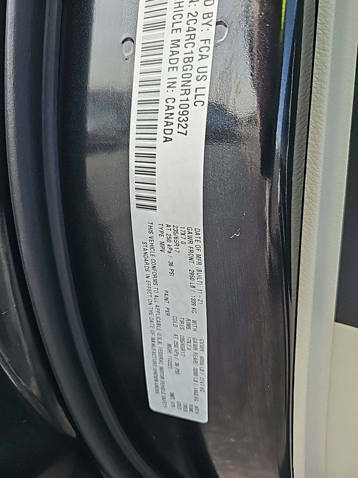 2022 Chrysler Pacifica Touring L FWD