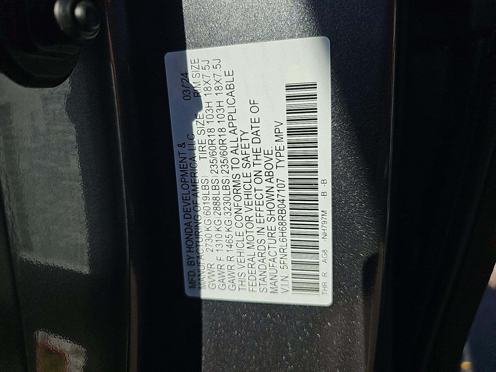 2024 Honda Odyssey EX-L FWD