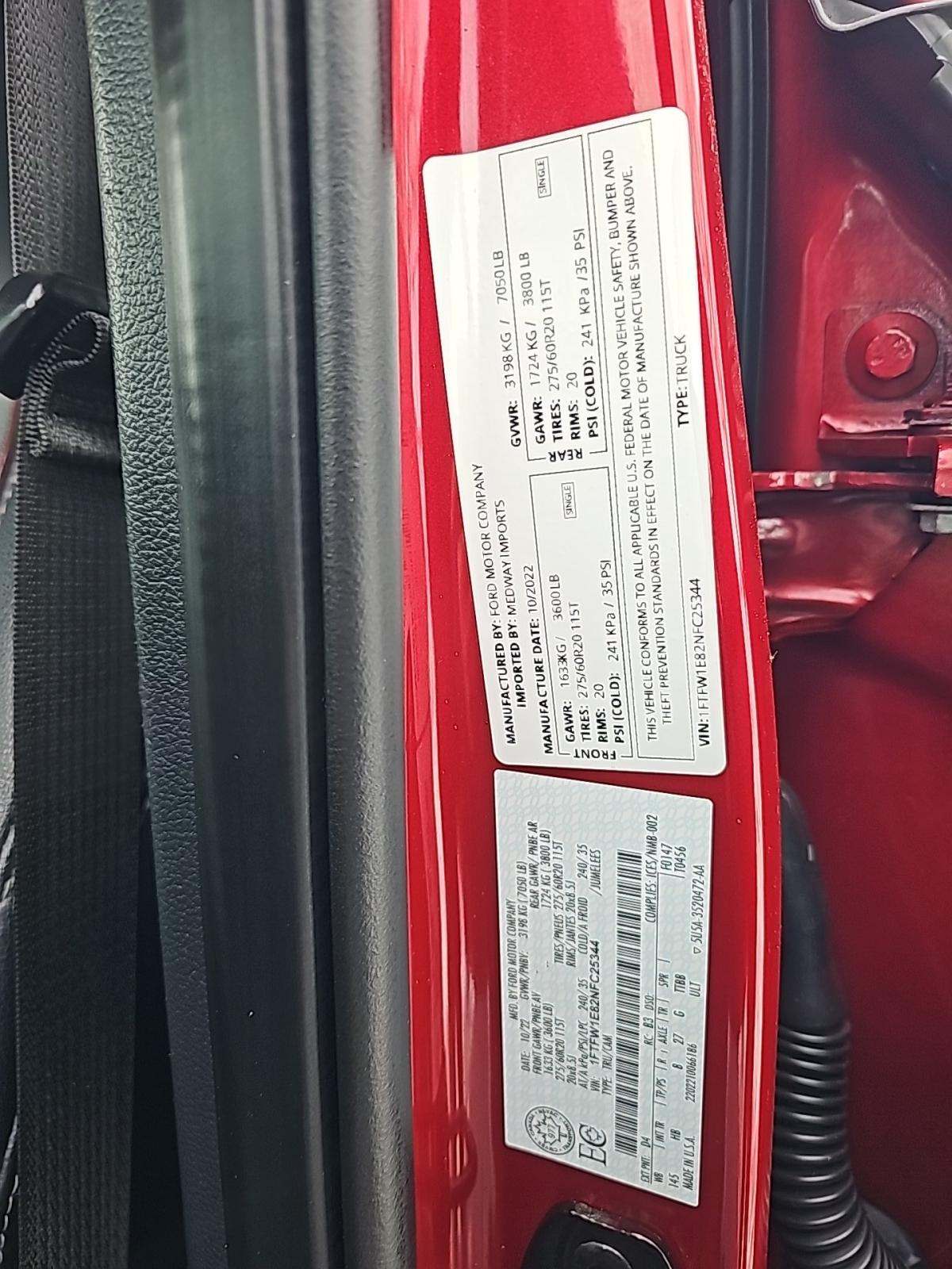 2022 Ford F-150 Lariat AWD