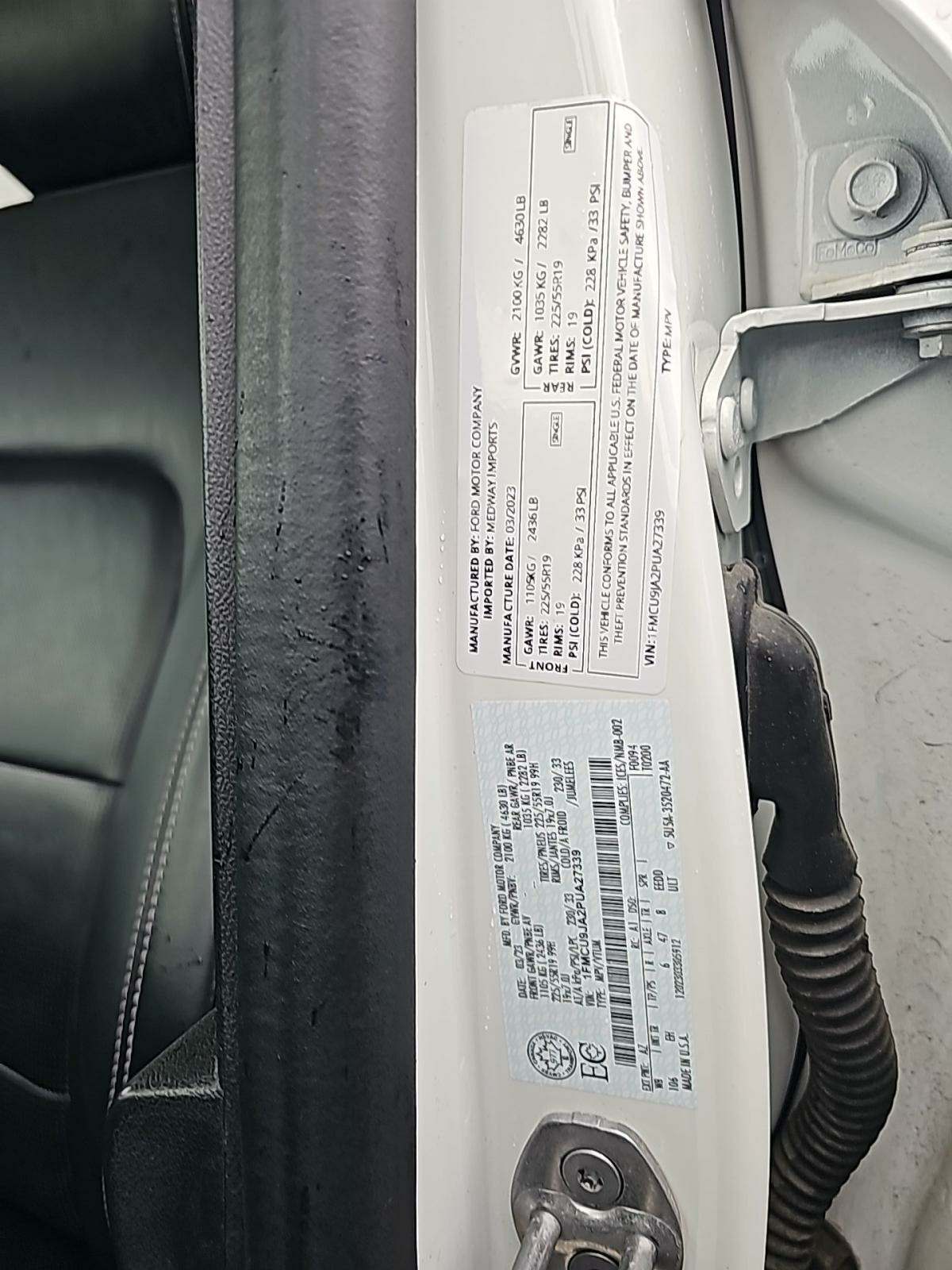 2023 Ford Escape Platinum AWD