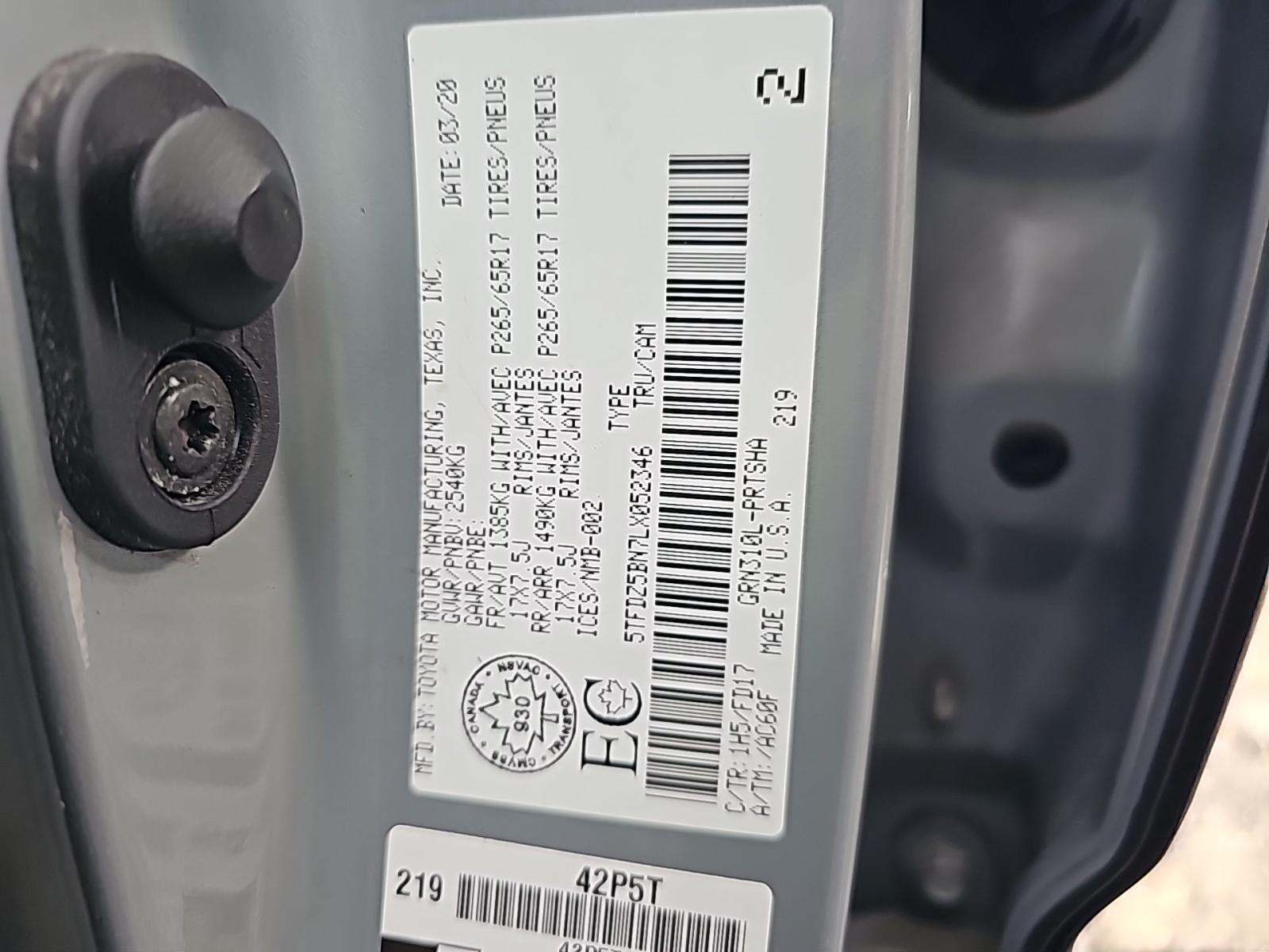 2020 Toyota Tacoma TRD Sport Premium AWD