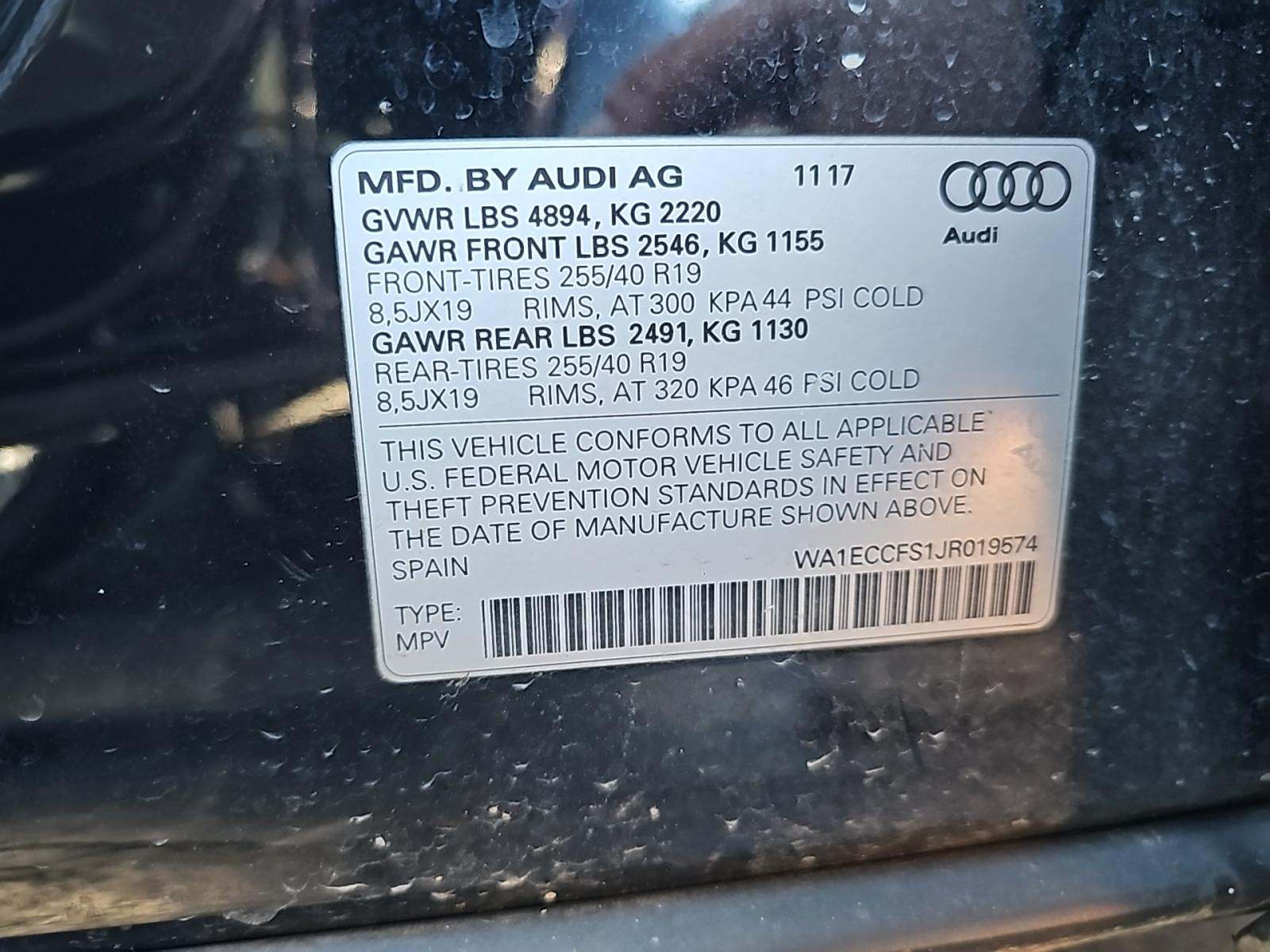 2018 Audi Q3 2.0T Premium AWD