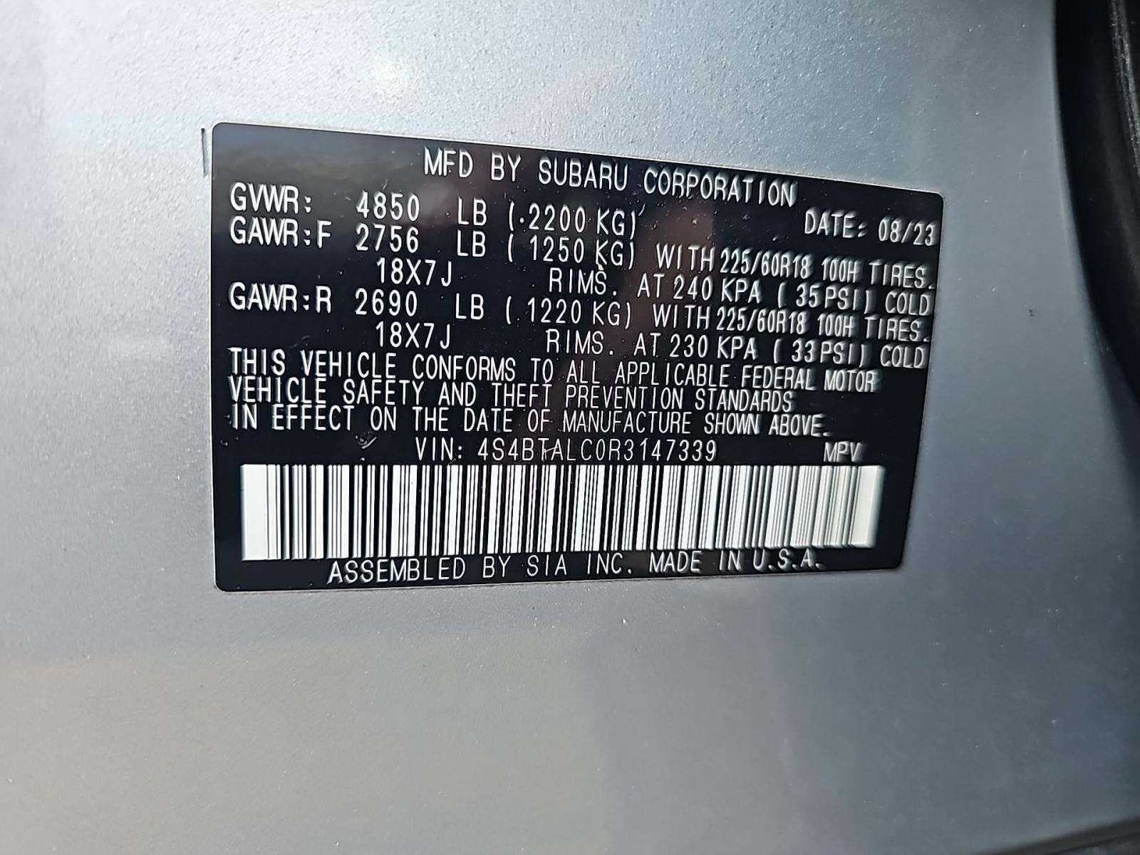 2024 Subaru Outback Onyx Edition AWD