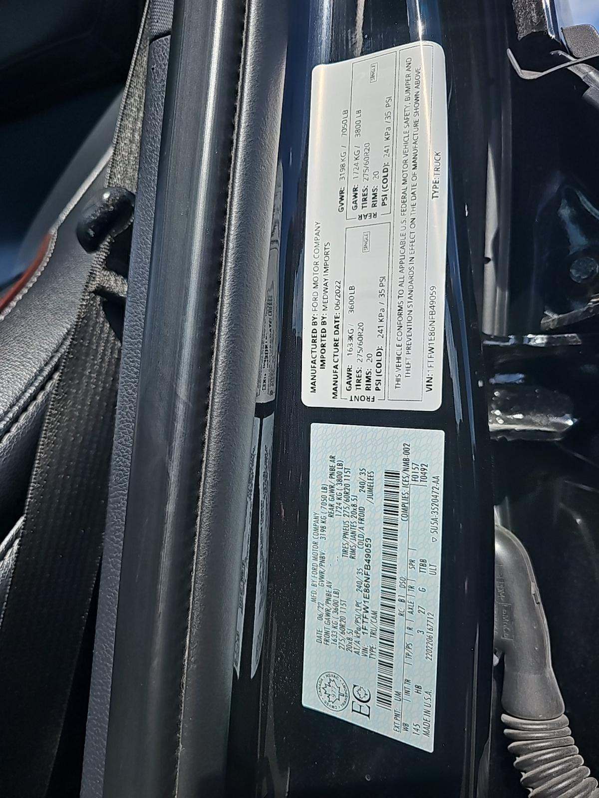 2022 Ford F-150 Lariat AWD