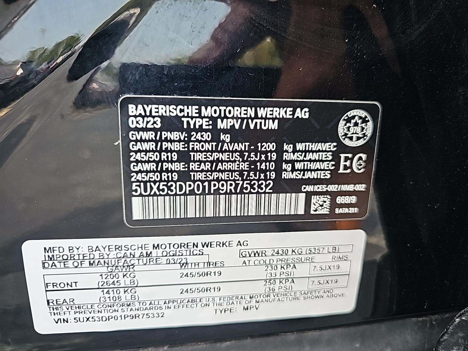 2023 BMW X3 xDrive30i AWD