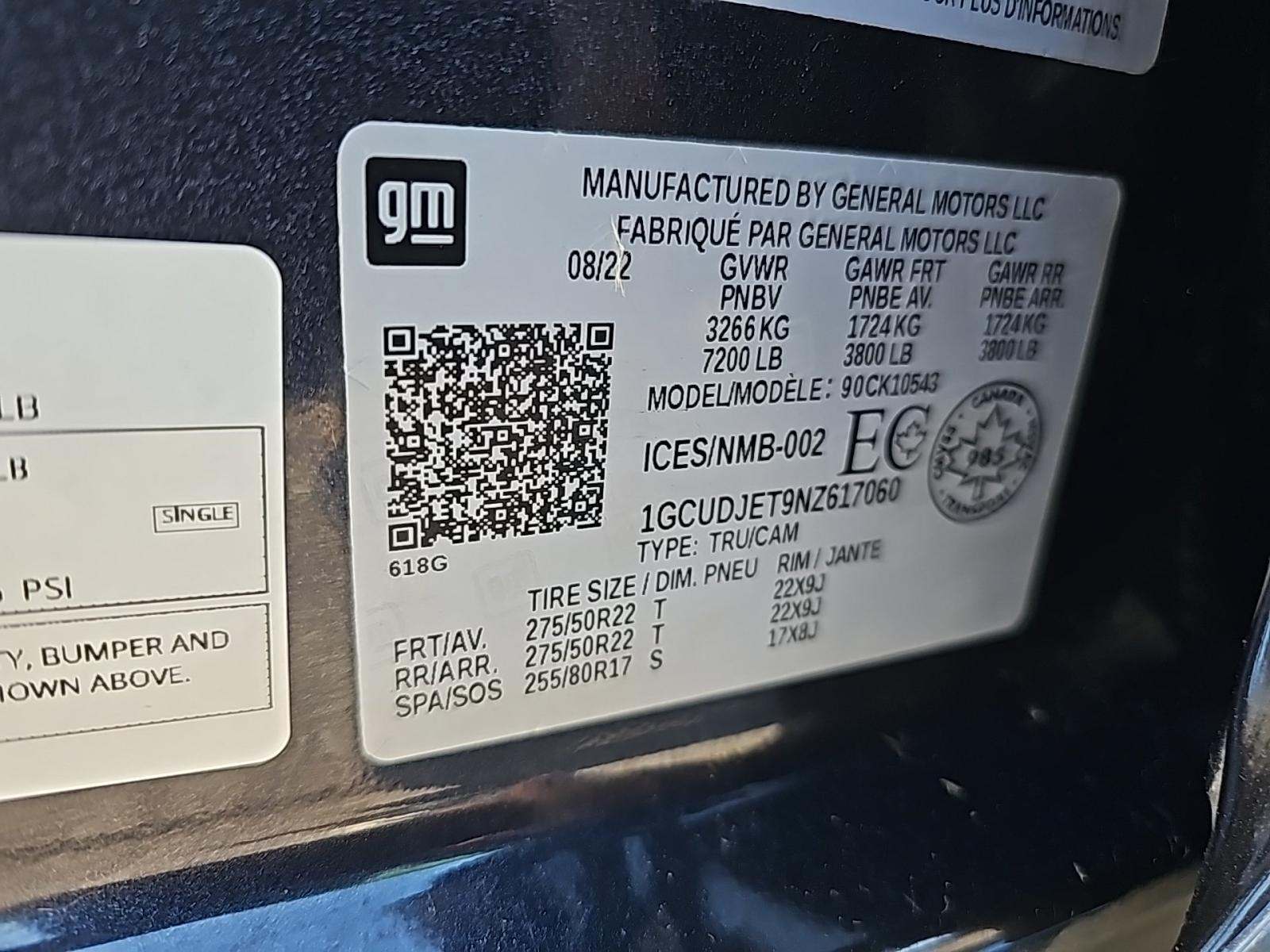 2022 Chevrolet Silverado 1500 High Country AWD