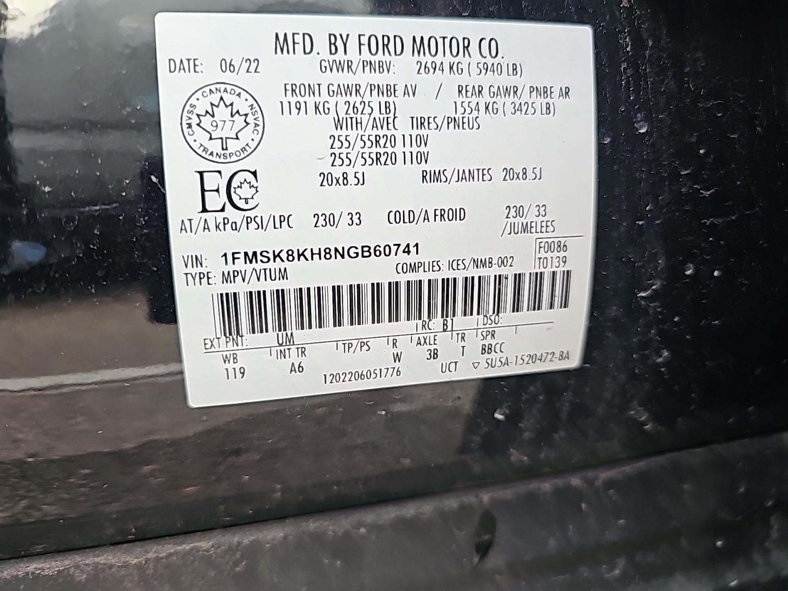 2022 Ford Explorer ST-Line AWD