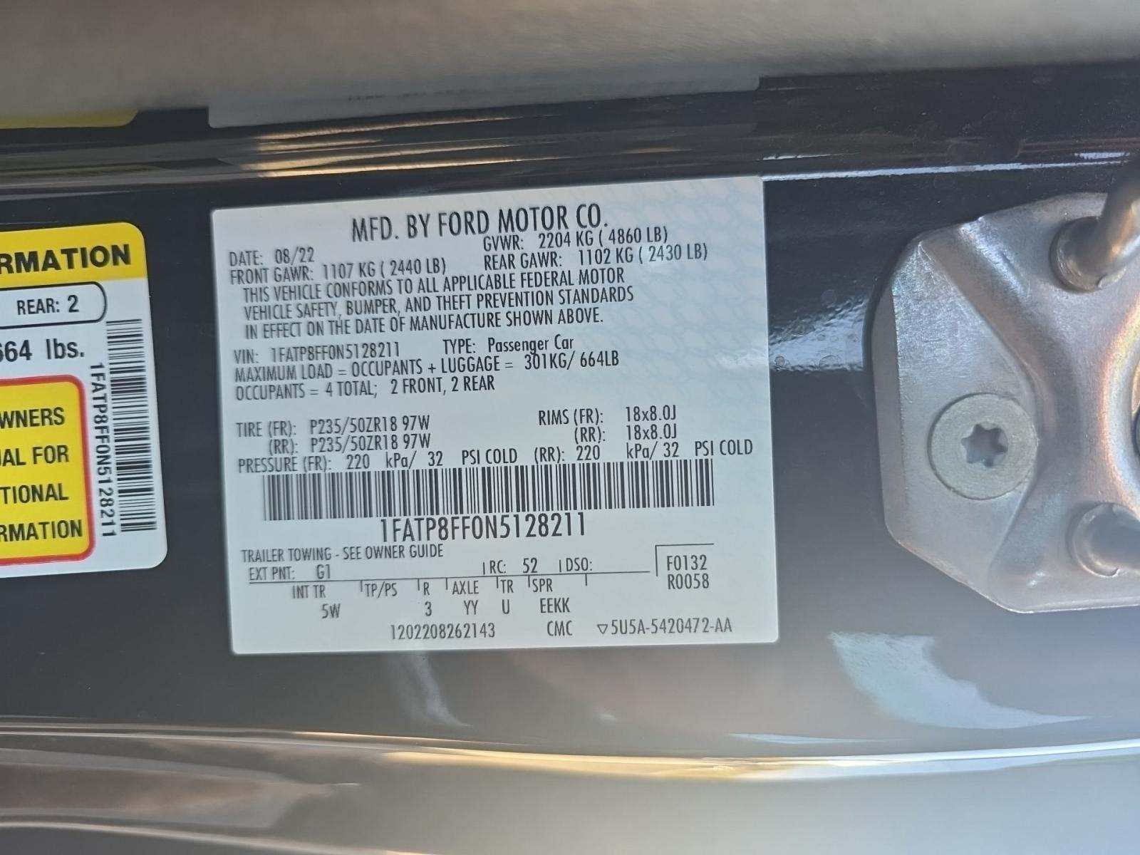 2022 Ford Mustang GT Premium RWD