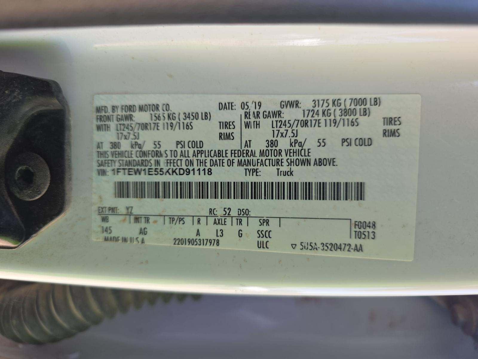 2019 Ford F-150 XL AWD