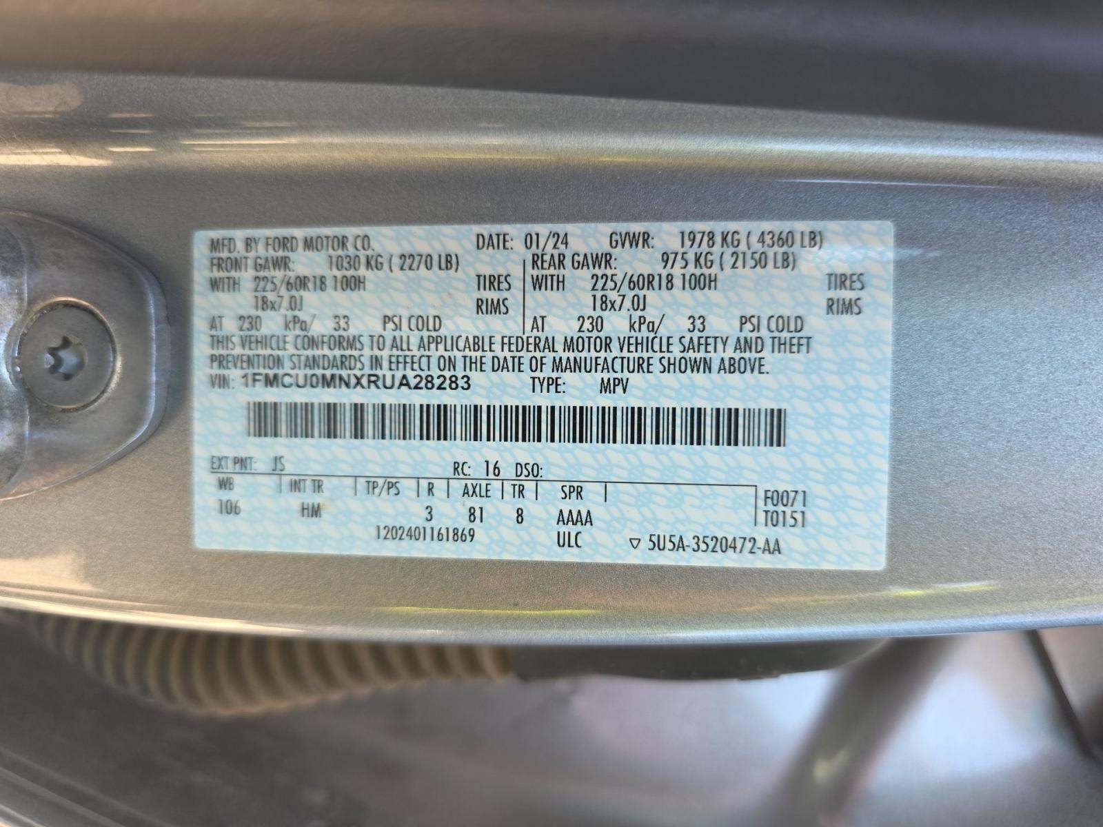 2024 Ford Escape ST-Line FWD