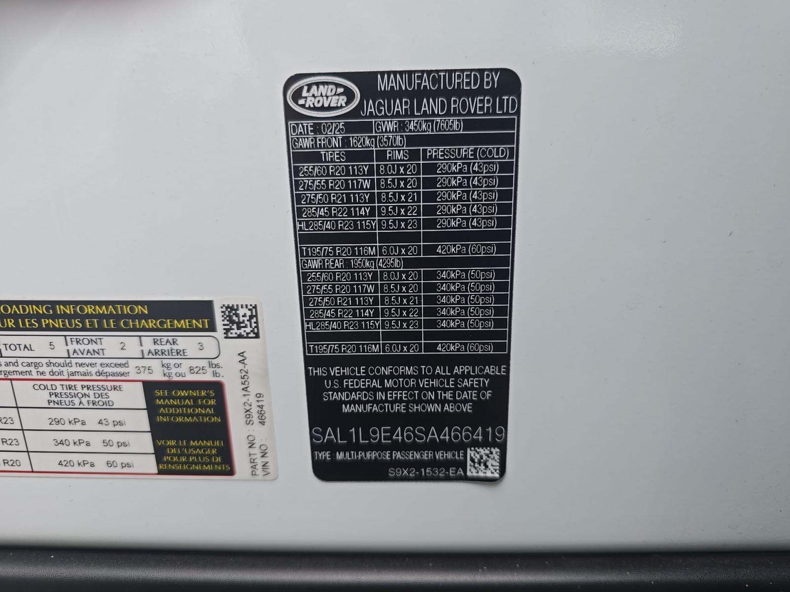 2025 Land Rover Range Rover Sport Plug-In Hybrid Dynamic SE AWD