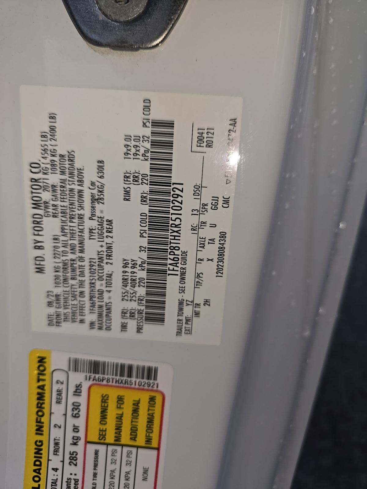 2024 Ford Mustang EcoBoost RWD