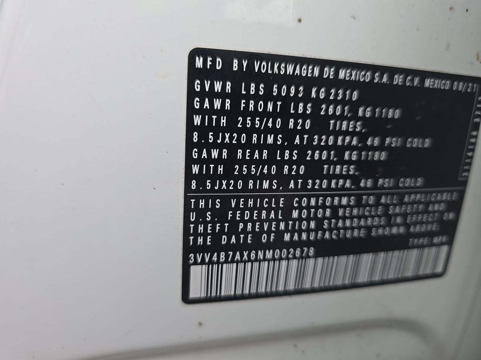 2022 Volkswagen Tiguan 2.0T SEL R-Line AWD