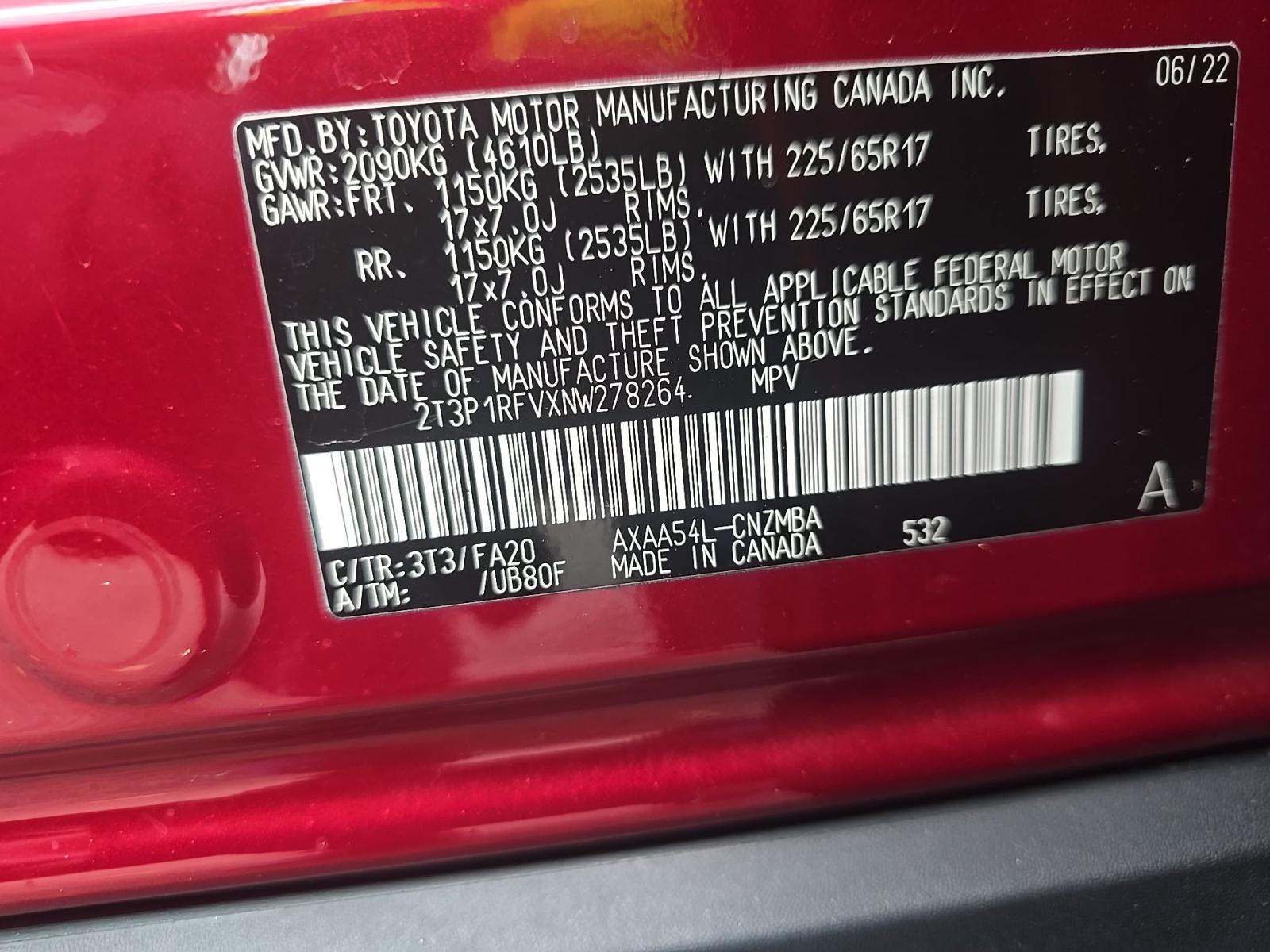 2022 Toyota RAV4 XLE AWD