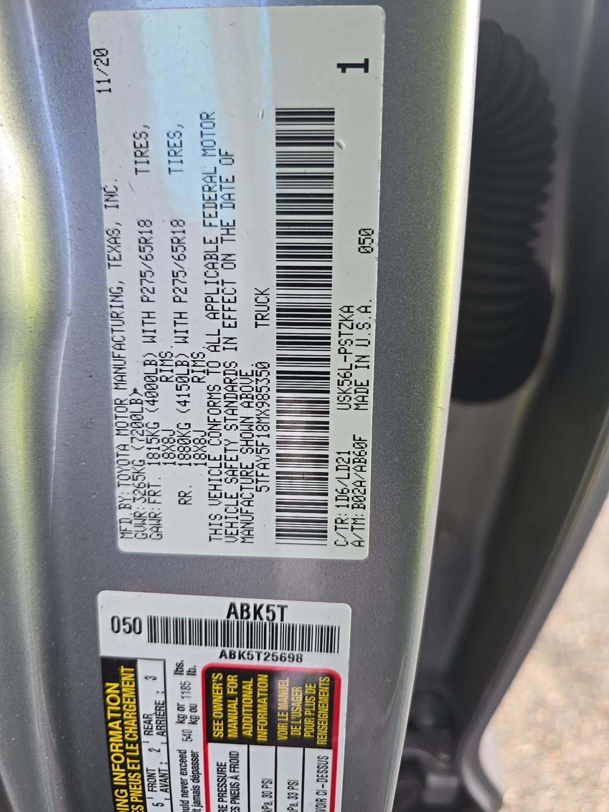 2021 Toyota Tundra 1794 Edition AWD