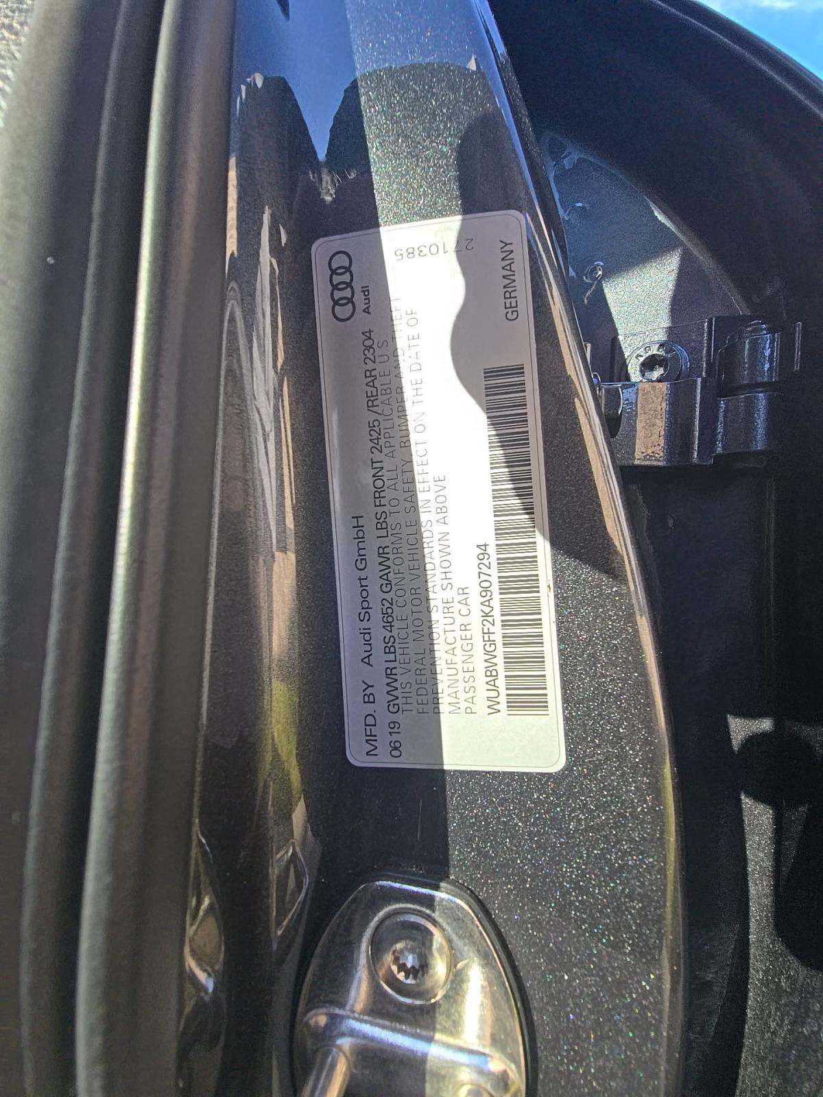 2019 Audi RS 3 Base AWD