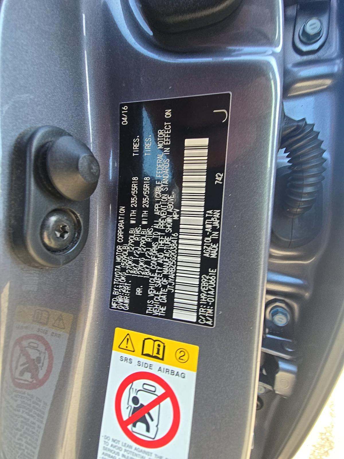 2016 Lexus NX NX 200t F SPORT FWD