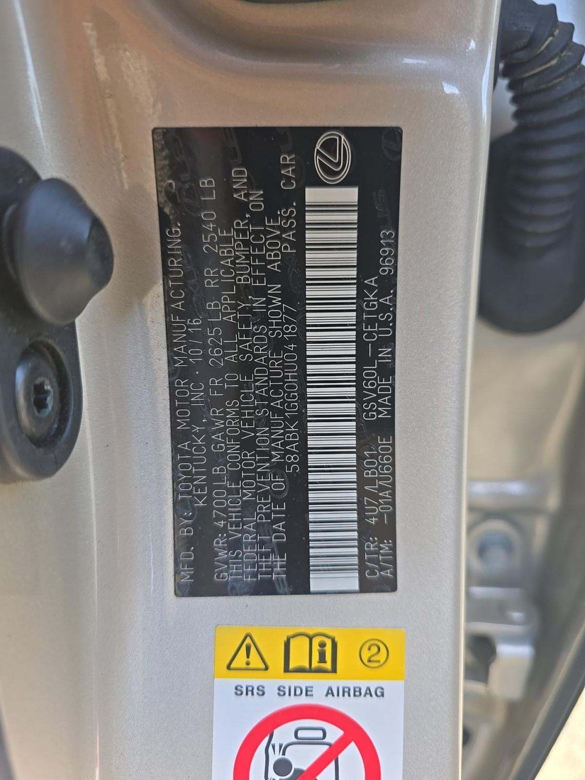 2017 Lexus ES ES 350 FWD