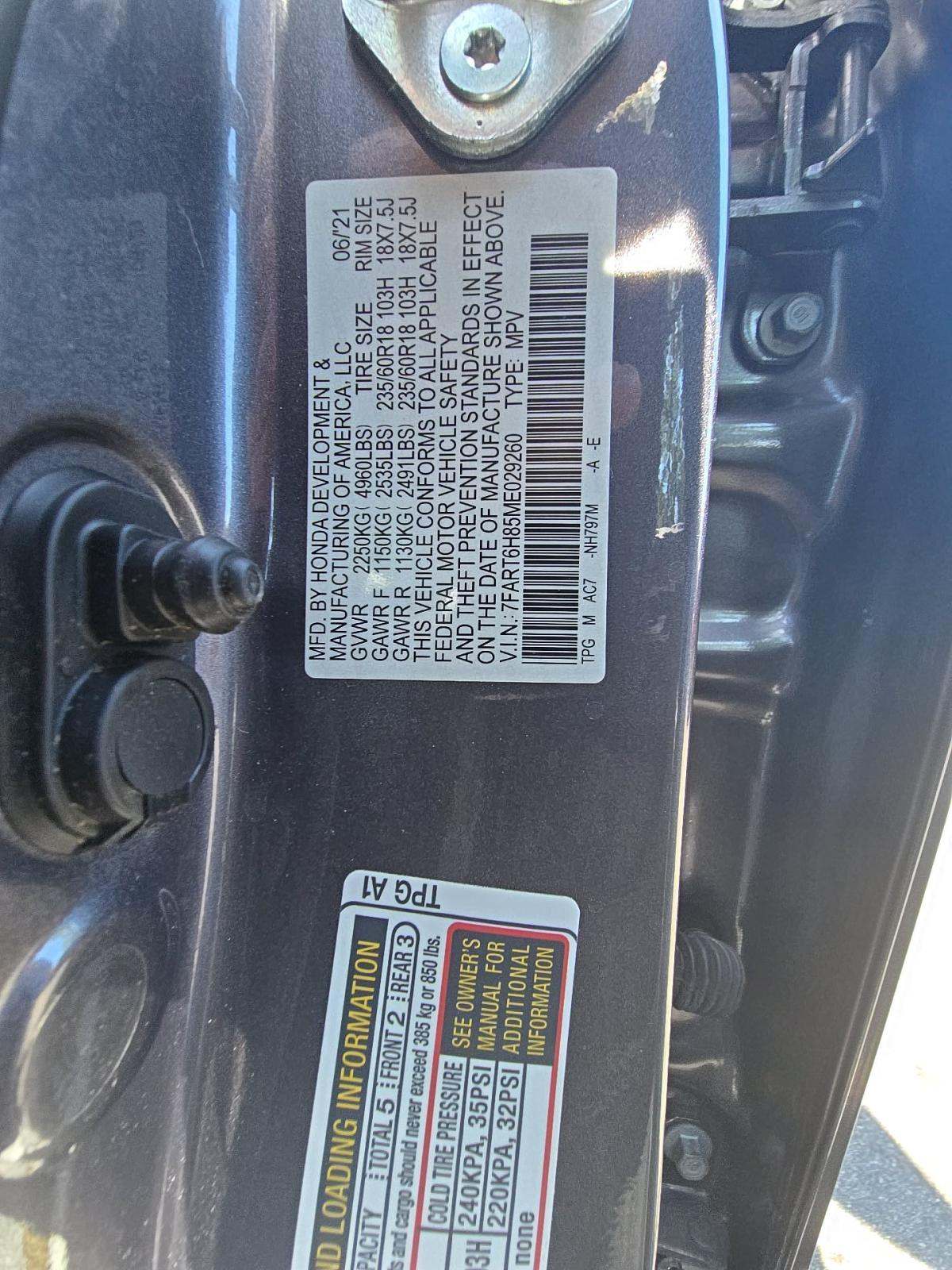 2021 Honda CR-V Hybrid EX-L AWD