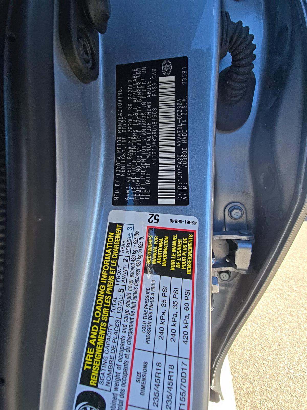 2024 Toyota Camry SE FWD