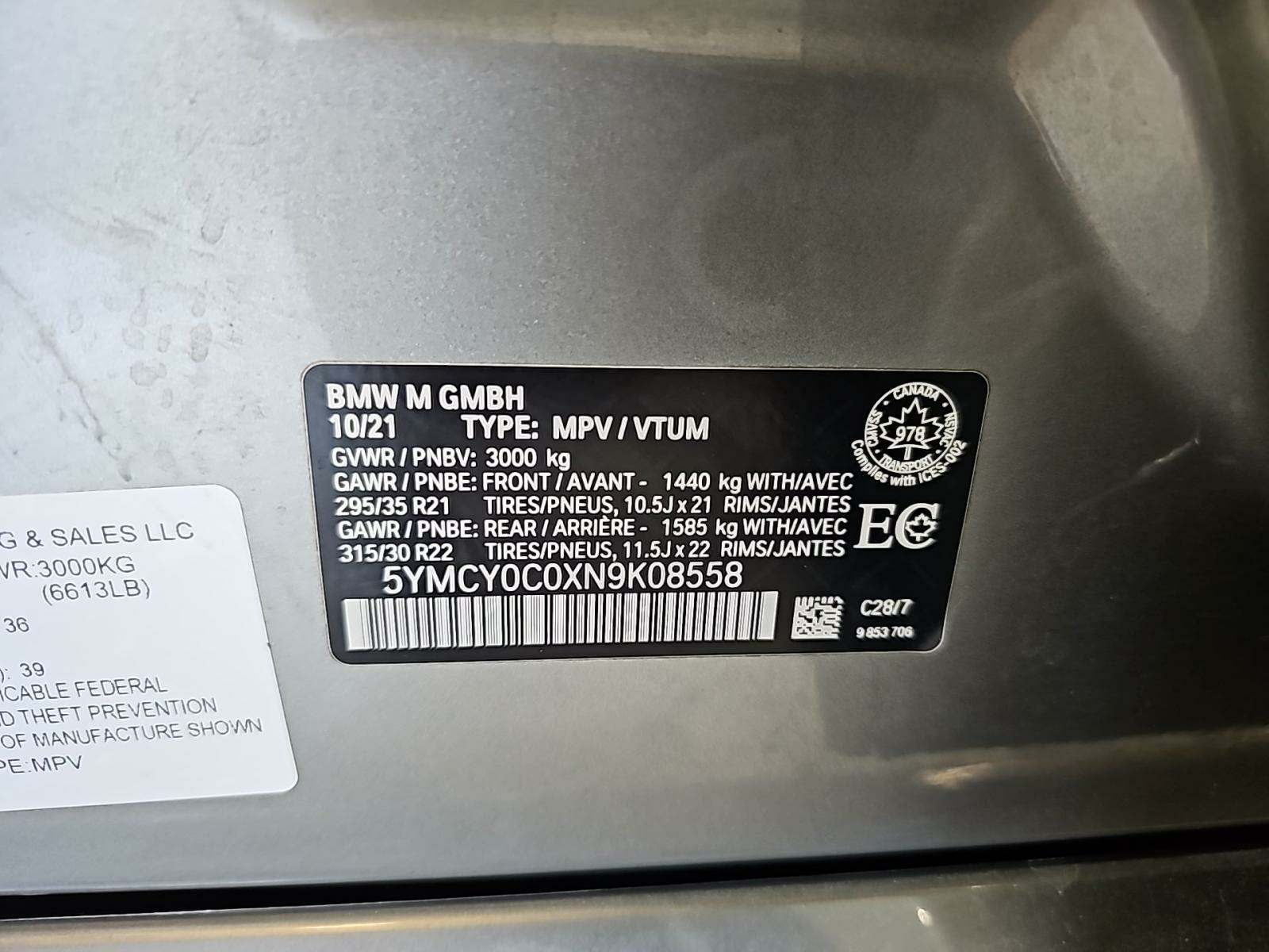 2022 BMW X6 M Competition AWD