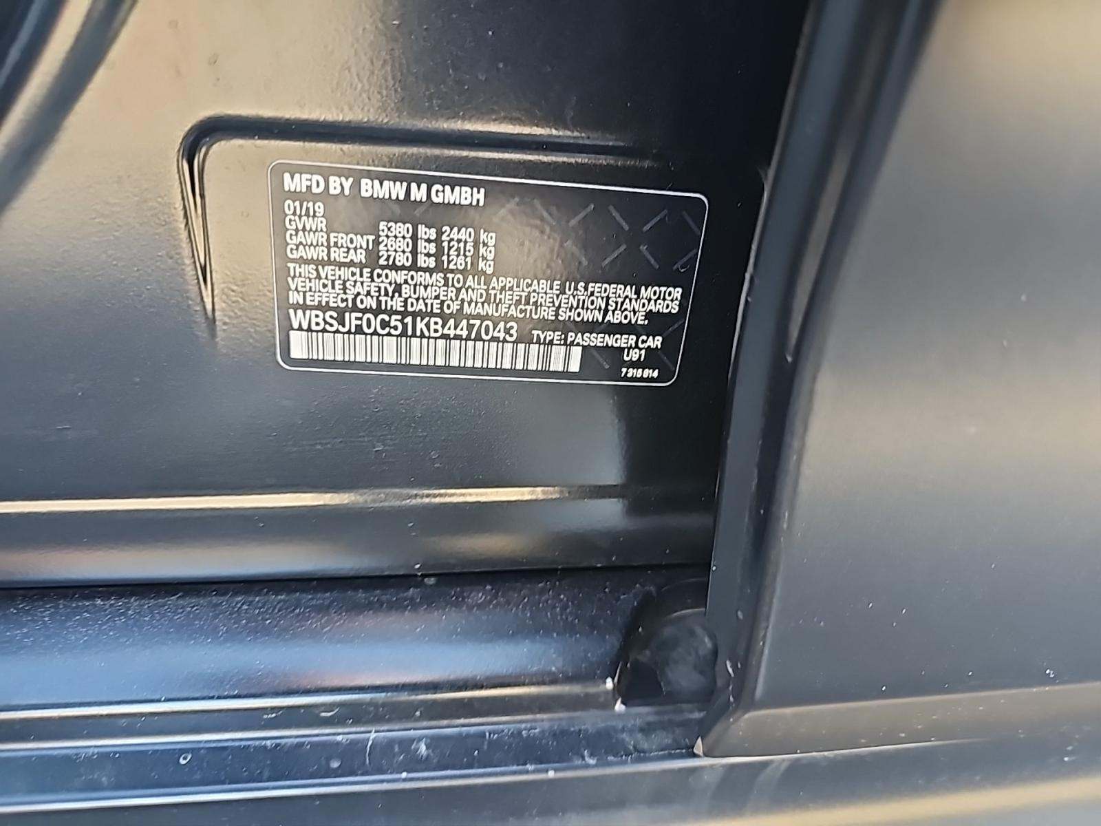 2019 BMW M5 Competition AWD