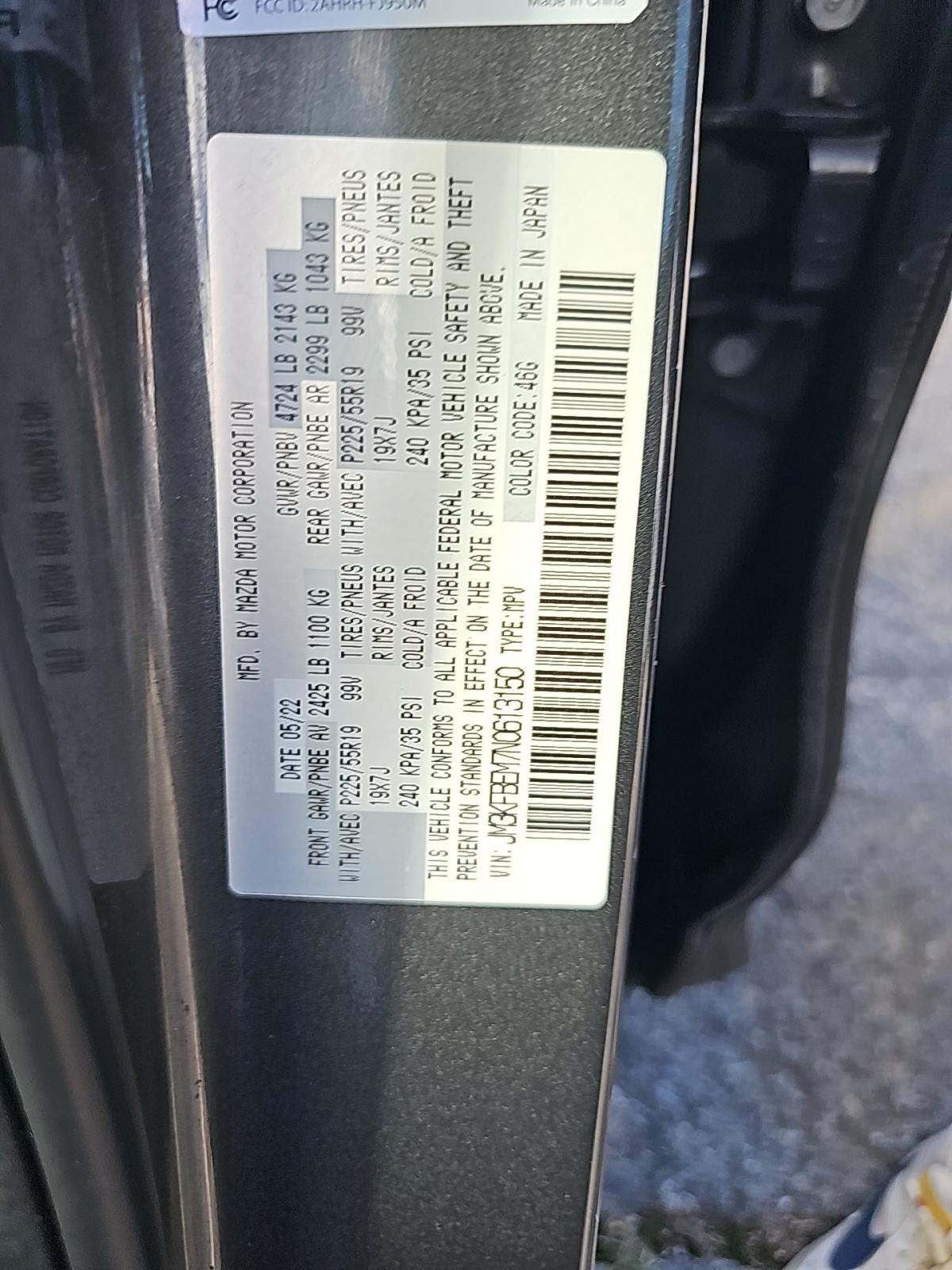 2022 MAZDA CX-5 2.5 S Premium Plus Package AWD